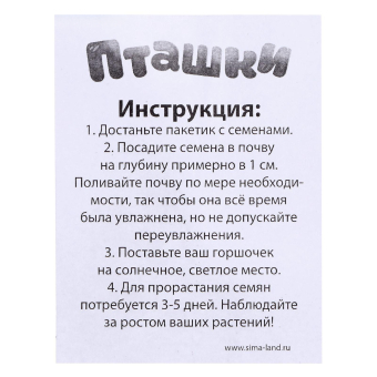 Набор для опытов, для детей «Пташки, выращиваем травку», растение в жёлтом горшочке