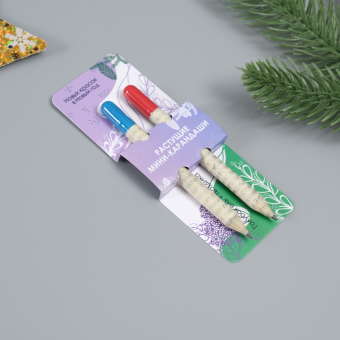 Растущие карандаши подарочные «Голубая Ель + Гвоздика» 2 шт.