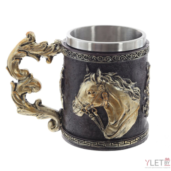 Кружка "Лошадь №1" (металл внутри)