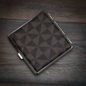 Портсигар под кожу Ромбы