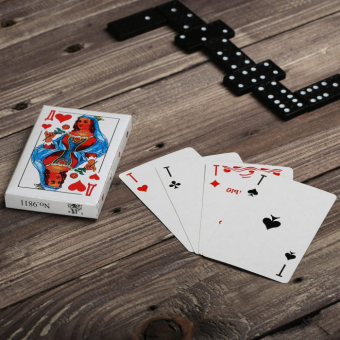 Подарочный набор 3 в 1 Крутой мужик. Домино, лото, карты