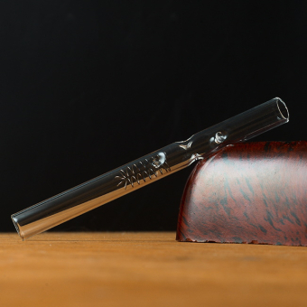 Курительный девайс стеклянный Пробирка с пружиной