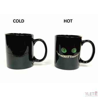 Кружка хамелеон "Чеширский кот"