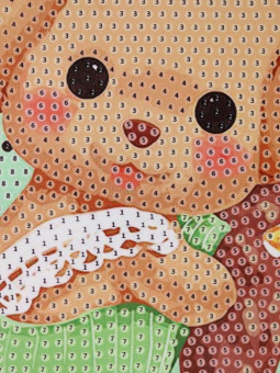 Алмазная мозаика на подрамнике "Милый мишка", 20*20 см