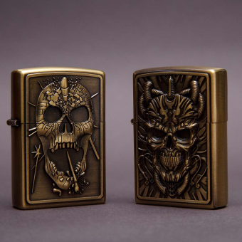 Зажигалка бензиновая Череп