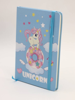 Блокнот (А5) "Unicorn on the cloud", blue (14.5*21)