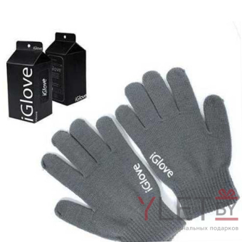 Перчатки для сенсорных экранов iGloves серые