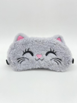 Маска для сна "Happy cat", gray