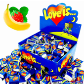 Жвачка "Love is". Клубника с бананом, 100 шт