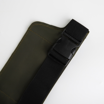 Сумка поясная "Комфорт" на молнии, 26*0,1*11 см, светоотражающие элементы, хаки