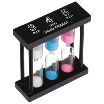 Песочные часы Кальт, на 3, 4, 5 минут, Черные
