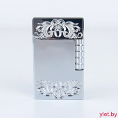 Зажигалка газовая турбо Draft Серебро