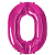 Шар (40″/102 см) Цифра, 0, Пурпурный