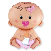 Шар (26''/66 см) Фигура, Малышка девочка