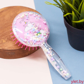 Расческа «Styrofoam head unicorn», pink