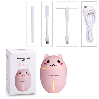 USB Увлажнитель "Твой котик", с лампой и вентилятором (белый)