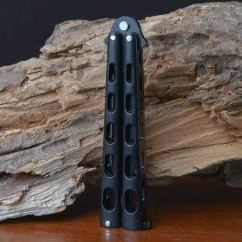 Нож бабочка Черный 22.5 см