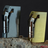 Зажигалка турбо газовая кнопка рычаг