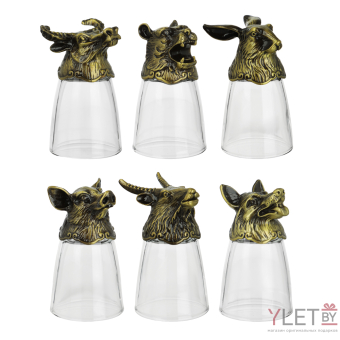 Подарочный набор рюмок-перевертышей «Элит», 6 шт., рюмка 30 мл