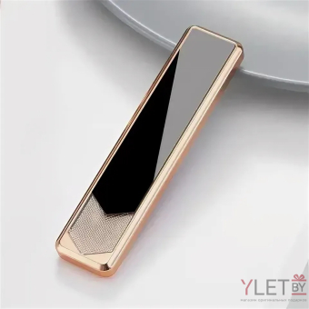 USB зажигалка слайдер Ciger Стрела Черная с проводом