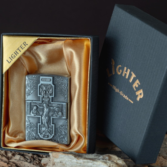 Зажигалка газовая с кремнием Крест