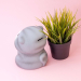 Копилка "Gray cat", paws together (16 см), пластик