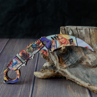 Нож керамбит деревянный Цветной в ассортименте