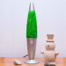 Лава лампа с блестками в сером корпусе 42 см Зеленая