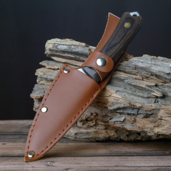 Нож фиксированный в чехле c деревянной ручкой M40