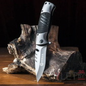 Нож складной механический Boker серый матовый Нож складной механический Boker серый матовый