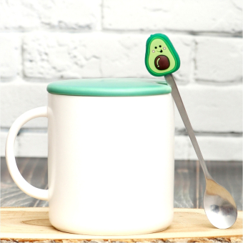Кружка Авокадо с ложкой DO YOU LIKE AVOCADO Кружка Авокадо с ложкой DO YOU LIKE AVOCADO