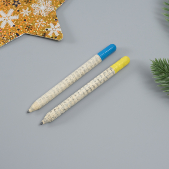 Растущие карандаши подарочные «Голубая Ель + Ромашка» 2 шт.
