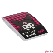 Блокнот А6 "Kuromi", 60 л, клетка, на гребне