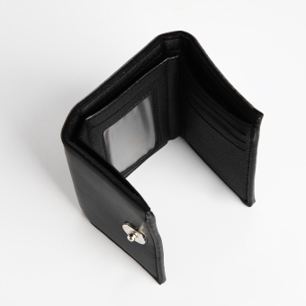 Портмоне мужское "Best" на магните, отдел для купюр, для карт, для монет, цвет чёрный