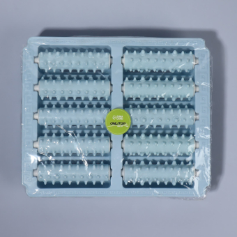 Массажёр «Барабаны», 5 рядов, цвет голубой