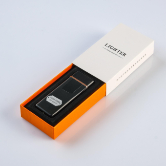 Зажигалка электронная «Самый лучший», USB, спираль, 3×7.3 см, черная