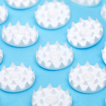 Аппликатор "Кузнецова", 384 колючки, 50 х 75 см, голубой