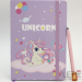 Блокнот (А5) "Unicorn on the cloud", purple (14.5*21)