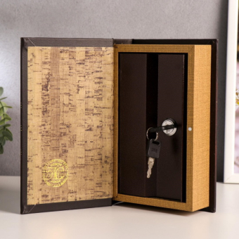 Сейф-книга «Мудрость веков», дерево, искусственная кожа, 21×13×5 см