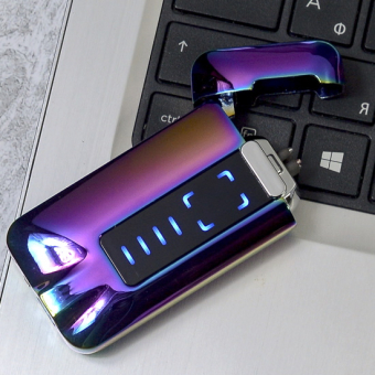 Импульсная зажигалка двойная сенсорная Lighter Контуры