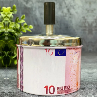 Пепельница бездымная 10 евро  9х12 см