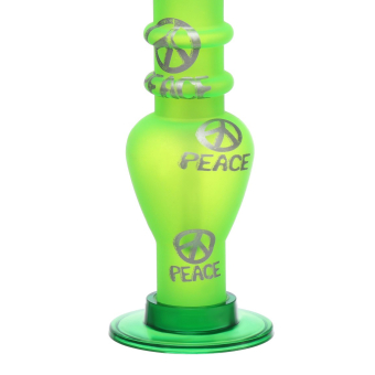 Бонг курительный, h=15.5 см, Patterns, акриловый, зелёный