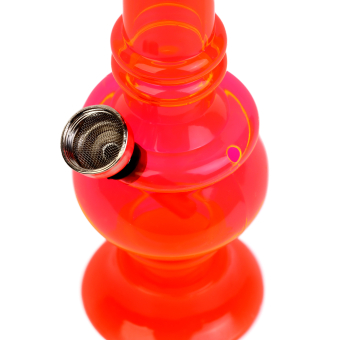 Бонг курительный, h=15 см, «Капля», акриловый, розовый