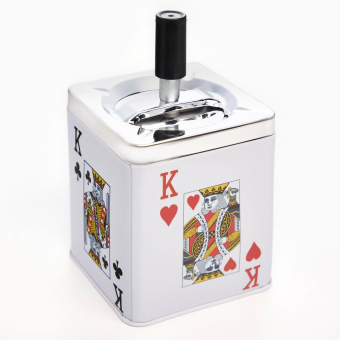 Пепельница для дома бездымная "Король", для сигарет и стиков, 9 х 15.5 см