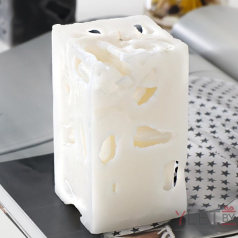 Свеча ароматическая декоративная Ажурная чистый хлопок 12 х 6 см