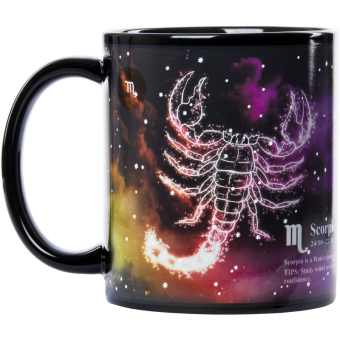 Кружка хамелеон знак зодиака Скорпион
