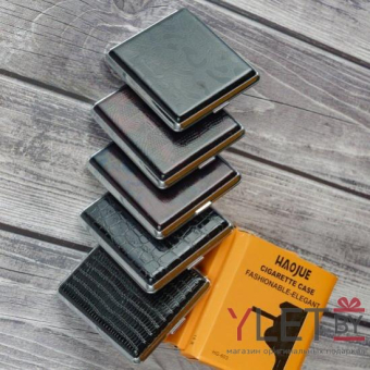 Портсигар под кожу с резинкой HG-603 в ассортименте