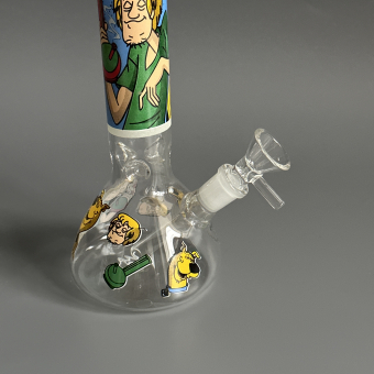 Бонг стеклянный трапеция Скуби-Ду 22 см