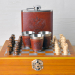 Набор фляжка, стопки и шахматы