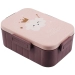 Ланчбокс "Cute princess", square pink (1200 мл)